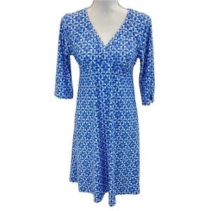 Spunkwear Dress Medium Blue/White
